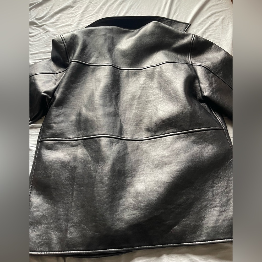 EGA Emporio Faux Black Leather jacket